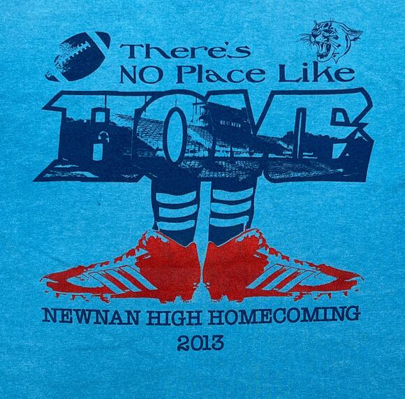 Gildan Tops - Newnan High School Homecoming 2013 Graphic Tee Blue Crew Neck Women’s Small